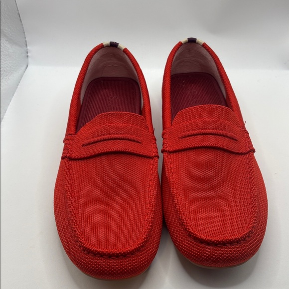 Rothy’s The Driver Vibrant Red Driving Slip On Loafers Shoes SZ 9.5 Casual  NWOT - Picture 2 of 9